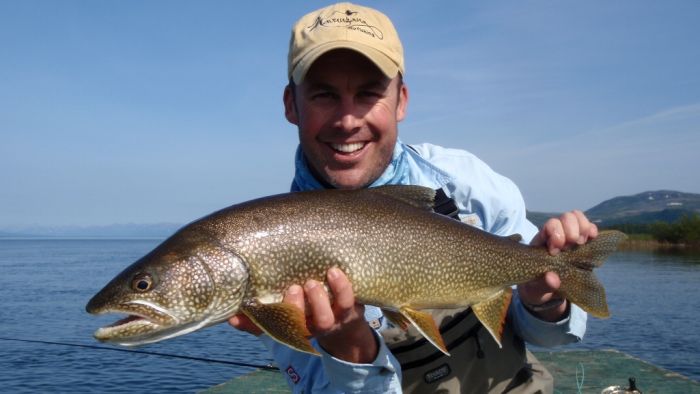 Spey fly fishing for Lake trout in alaska