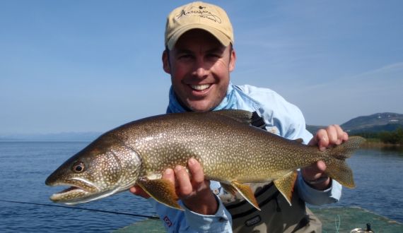 Spey fly fishing for Lake trout in alaska